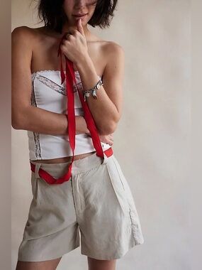 🆕 Free People Women's Perfect Prep Trouser Shorts.